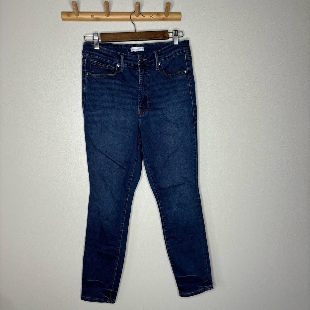 Good American Good Legs High Waist Crop 10